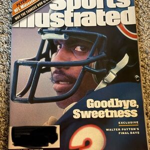 Sports Illustrated Magazine Cover - Walter Payton "Goodbye, Sweetness"
